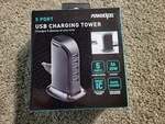 Powerxcel 5 Port Black Usb Charging Tower Charge Devices At One Time. Fixed Price $15.00.