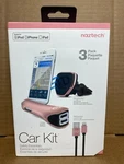 Nazteh Car Kit Air Vent Mount, Charger, Mfi Certified Lightning Cable Pink. Fixed Price $19.31.
