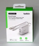 Belkin 24W Dual Port Usb-a Wall Charger For Apple Devices Cable Included. Fixed Price $23.99.