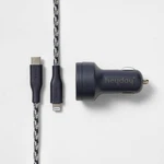 6' Usb-c Power Delivery Car Charging Kit Heyday Dusk Blue. Fixed Price $7.95.