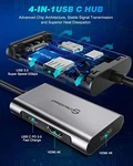 Utechsmart Usb To Hdmi Adapter, Hub Dual 4 In 1 Thunderbolt 3. Fixed Price $26.13.