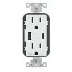 Leviton Amps 125 Usb White Outlet And Charger 5-15R. Fixed Price $43.95.
