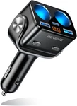 5 In Car Cigarette Lighter Splitter, Buvaye 180W Dual QC3.0 And 30W Pd Usb. Fixed Price $25.59.