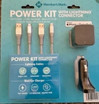 Members Mark Power Kit Connector Iphone Ipad Ipod Wall Car Charger Usb-a 2-PORT. Fixed Price $21.90.