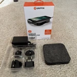 Griffin 15W Fast Wireless Charging Pad Black Qi Compatible Samsung Apple Pixel. Fixed Price $19.99.