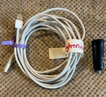 Mophie Car Charger Usb-a + Amazonbasics Mfi-certified Lightning Cable 10FT. Fixed Price $18.95.