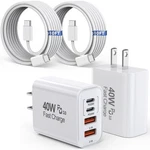 10FT Iphone 17 16 15 Pro CHARGER,2PACK 10FOOT Usb To C-c, White. Fixed Price $38.76.