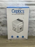 Ceptics International Power Plug Adapter -13 Type Swadapt Attachments Open Box. Fixed Price $42.63.