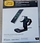 Otterbox 3-IN-1 Charging Station With Magsafe For Apple Iphone & Airpods Black. Fixed Price $50.00.