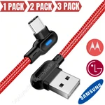 90DEGREE Right Angle Usb-c To Cable Charger Type Cord 6FT For Samsung Galaxy. Fixed Price $8.33.