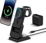 Dduan Foldable Wireless Charging Station: 3-IN-1 Charger Stand 5000MAH, Black. Fixed Price $25.99.