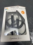 Tech And Go 1319 TG3 6 Ft. Braided Cable For To Usb-c. Fixed Price $10.38.