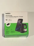 Belkin Ultracharge 3-IN-1 25W QI2 Foldable Magnetic Charger W/ Magsafe Black. Fixed Price $53.95.