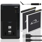 High Grade 2X 1370MAH Battery Rapid Charger Cable For Alcatel Big Easy A383G Us. Fixed Price $49.22.