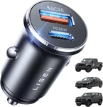 Lisen 54W Mini Cigarette Lighter Adapter Car Charger Usb Fast Charging, 12V. Fixed Price $11.26.