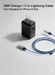 30W Charger /c To Ip Cable. Fixed Price $10.00.
