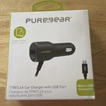 Pure Gear Car Charger With And Micro-usb Port 17W/3.4A. Fixed Price $9.99.