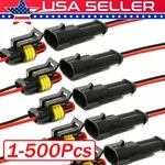 2PIN Way Car Waterproof Female Electrical Connector Plug Wire Kit Set Lot. Fixed Price $609.00.