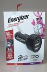 Energizer Type-c & Dual Usb Car Charger Pd Delivery 3X Faster 32W. Fixed Price $6.00.