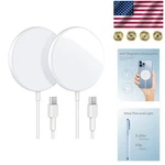 Efficient 2-PACK Magnetic Wireless Charger For Iphone 16/15/14 Safe Charging. Fixed Price $25.99.