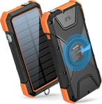 Solar Power Bank, PD18W QC3.0 Fast Charging 10W Wireless Charger 20000MAH. Fixed Price $60.10.