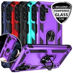 For Samsung Galaxy A26 5G Ring Case Magnetic Support Metal Stand +tempered Glass. Fixed Price $9.95.