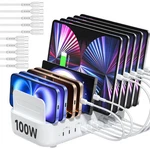 Soopii Multi Usb Charging Station 100W 10-PORT Type Fast Charger With Cable. Fixed Price $83.43.