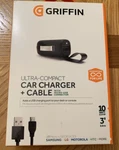 Griffin Powerjolt Mobile Select Series 10W Ultra-compact Car Charger + Cable. Fixed Price $9.30.