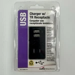 Cooper TR7740 Black Usb Charger With Single Tamper Resistant Receptacle 15A New. Fixed Price $19.00.
