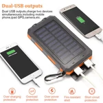 Solar Power Bank Camping Travel Flashlight Tablet Phone Charger Dual Usb Led. Fixed Price $14.95.