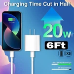 Original Usb-c Wall Fast Charger Block 6FT Cable For Iphone 16E 15 14 Pro Max. Fixed Price $7.99.