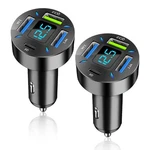 Car Charger 66W Super Fast Charging With Usb &qc 3.0(VOLTMETER&LIGHTS) Univer.... Fixed Price $24.79.