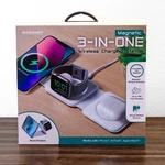 Merkury 3 1 Foldable Wireless Charging Stand For Iphone, Apple Watch, Airpods. Fixed Price $17.97.