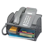 Safco Onyx Phone And Utility Tray With Drawer, Desktop Organizer, Durable Ste.... Fixed Price $64.03.