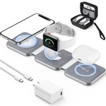 Magsafe Foldable 3-IN-1 Charging Station Iphone 14/13/12/SE/11 Iwatch Airpods. Fixed Price $50.00.