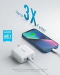 Anker Usb Charger 40W 2-PORT Piq 3.0 Powerport Iii Duo A2628 White. Fixed Price $26.39.