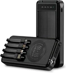 Alpha Digital Solar Power Bank Wireless Charging Ortable 20000MAH Battery Black. Fixed Price $32.49.