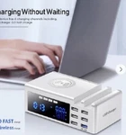 6 Ports QC3.0 Usb Charger With Lcd Display Charging Station Wireless Fas. Fixed Price $12.00.