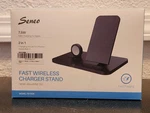 Seneo 2IN1 Fast Wireless Charger Stand 7.5W For Iphone + Apple Watch. Fixed Price $21.00.