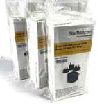 Lot Of 5 Startech USB2PACBK 2-PORT Wall Charger High Power 17W 3.4A New. Fixed Price $59.99.