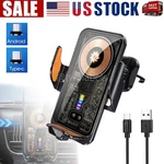 66W Fast Wireless Car Charger Automatic Clamping Mount Air Vent Phone Holder Us. Fixed Price $15.49.
