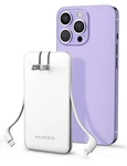 Miisso Ultra Slim 10000MAH Power Bank Built-in Cables And Foldable Ac Wall Plug. Fixed Price $29.69.