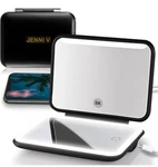 Jenni V Led Compact Mirror With Light 5X Magnification And Power Bank Changer. Fixed Price $27.88.