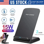 Wireless Fast Charger Charging Stand Dock For Samsung Galaxy Iphone Mobile. Fixed Price $5.59.