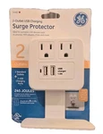 2-OUTLET Advanced Surge Protector With Usb Charging Ports & Device Shelf. Fixed Price $16.22.