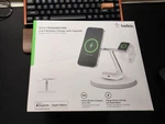 Belkin Boostcharge Pro 3-IN-1 Magsafe Charging Stand White WIZ017 For Apple. Fixed Price $35.00.