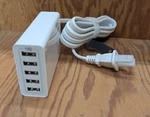 Anker Powerport 5 40W Usb Wall Fast Charger With Poweriq. Fixed Price $18.00.