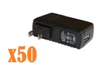 Lots Of 50 Wall Charger 5V 1A Usb Port Plug For Apple Iphone, Android, Polaroid. Fixed Price $25.70.
