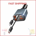 Coolpow Retractable Car Charger Adapter 4 1 Fast Charging. Fixed Price $21.05.