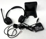 Plantronics CS520 Wireless Headband Headset C052 Charger Dock Black. Fixed Price $37.00.